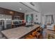 Modern kitchen with stainless steel appliances and an island at 825 S Bethany Rd, Locust Grove, GA 30248