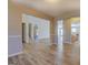 Open concept dining room with view to living room and kitchen at 156 Buddy Blvd, Mcdonough, GA 30252