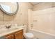 Clean bathroom with tile flooring, bathtub, and vanity at 602 Pine Tree Trl, College Park, GA 30349