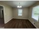 Dining area with hardwood floors and chandelier at 2311 Amber Way, Decatur, GA 30032