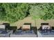 Aerial view of homes with backyard decks at 844 Venture Sw Way, Atlanta, GA 30331