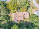 Housetop view showing roof, deck and backyard at 3142 Brooks Dr, Snellville, GA 30078