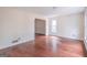 Hardwood floor living room with open floor plan at 3142 Brooks Dr, Snellville, GA 30078