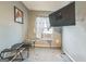 Bedroom with wall-mounted TV and window at 2754 Shellbark Rd, Decatur, GA 30035