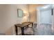 Small home office with a writing desk and chair at 2 Poplar St, Porterdale, GA 30070