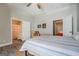 Bedroom with ensuite bathroom and a comfy armchair at 2 Poplar St, Porterdale, GA 30070