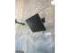 Close up of a modern, black shower head at 3419 Hamilton Ave, Hapeville, GA 30354