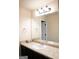 Bathroom with single vanity and updated lighting at 6014 Prodigy Ln, Locust Grove, GA 30248