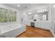 Bathroom with double vanity, jetted tub and separate shower at 270 Emerald Lake Dr, Fayetteville, GA 30215