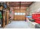 Unfinished basement garage with storage shelves at 270 Emerald Lake Dr, Fayetteville, GA 30215