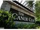 The Canoe Club entrance sign at 150 Dockside Dr # 382, Fayetteville, GA 30215