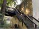 Elevated deck with stairs leading to backyard at 2734 Laurel View Dr, Snellville, GA 30039