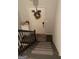 Inviting entryway with stairs, wreath, and storage at 2734 Laurel View Dr, Snellville, GA 30039