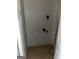 Small laundry closet with hookups for washer and dryer at 1505 Camelot Dr, College Park, GA 30349