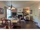 Bright dining room with a fireplace and hardwood floors at 2206 Sugar Maple Nw Ct, Acworth, GA 30101