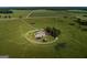 Aerial view of house with pool, barn, and surrounding fields at 1530 Highway 11, Mansfield, GA 30055