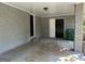 Brick patio with storage area and access to the backyard at 2360 Green Forrest Dr, Decatur, GA 30032