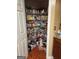 Well-stocked pantry with ample shelving at 1158 Folkstone Dr, Mcdonough, GA 30253