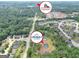 Aerial view showing a new home in a well-established neighborhood at 585 Highway 155 North N, Mcdonough, GA 30252
