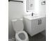 Clean bathroom with floating vanity and modern fixtures at 3299 Sims St, Hapeville, GA 30354