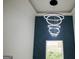 Entryway with modern chandelier and geometric wall detail at 3299 Sims St, Hapeville, GA 30354
