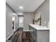 Modern hallway with gray cabinets and a white countertop at 2029 Detroit Nw Ave, Atlanta, GA 30314