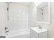 Clean bathroom with shower/tub combo and vanity at 1754 Tiger Flowers Nw Dr, Atlanta, GA 30314