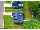 Aerial view of house and backyard at 156 Revolutionary Dr, Hampton, GA 30228