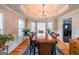 Spacious dining room with large windows and a chandelier at 200 Point Ridge Ct, Temple, GA 30179