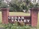 Cedar Valley community entrance sign at 4330 Cedar Valley Ln, Conley, GA 30288