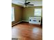Bedroom with wood-look flooring and ceiling fan at 4139 Northstrand Dr, Decatur, GA 30035