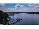 Lake view with numerous boats and docks at 5447 Centry Dr, Villa Rica, GA 30180