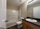 Updated bathroom with tub/shower combo at 9585 Lakeview Cir, Union City, GA 30291