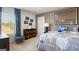 Bedroom with a science theme, featuring a double bed and ample natural light at 544 Whitman (Lot 12) Ln # 2012, Stockbridge, GA 30281