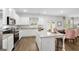 Open kitchen with island and breakfast bar at 544 Whitman (Lot 12) Ln # 2012, Stockbridge, GA 30281