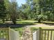Landscaped yard with a walkway leading to the house at 402 Thurman Rd, Stockbridge, GA 30281