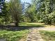 Large grassy backyard with mature trees at 402 Thurman Rd, Stockbridge, GA 30281