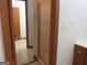 Bathroom with shower stall and double doors at 402 Thurman Rd, Stockbridge, GA 30281