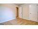 Well-lit bedroom featuring carpet flooring and an open doorway at 149 Weldon Rd # 58, Mcdonough, GA 30253