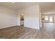 Dining area with wood-look flooring and chandelier at 220 Ferndale Dr # 71, Fairburn, GA 30213