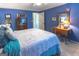 Charming bedroom with a queen bed and coastal-themed decor at 5260 Island Dr, Stone Mountain, GA 30087