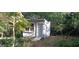 Exterior view of a small storage shed in the backyard at 5260 Island Dr, Stone Mountain, GA 30087