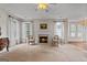 Living room with fireplace and comfortable seating area at 920 Eskew Rd, Mcdonough, GA 30252