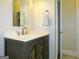 Bathroom with vanity, mirror, and towel rack at 5335 Saville Dr, Acworth, GA 30101