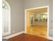 View into a bright kitchen with an island and tile flooring from adjacent room at 5335 Saville Dr, Acworth, GA 30101