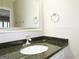 Bathroom with granite countertop and oval sink at 5335 Saville Dr, Acworth, GA 30101