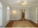 Bright living room with hardwood floors and double doors at 5335 Saville Dr, Acworth, GA 30101