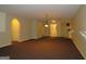 Finished basement with an open floor plan and carpet at 5335 Saville Dr, Acworth, GA 30101