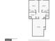 Lower floor plan with three bedrooms and one bath at 195 Pine Branch Dr, Stockbridge, GA 30281