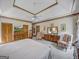 Large main bedroom with carpeted floors, king bed and built-in dresser at 655 Mcdonough Rd, Hampton, GA 30228